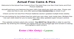 Desktop Screenshot of actualfreecams.com